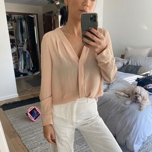 Light cream blouse top